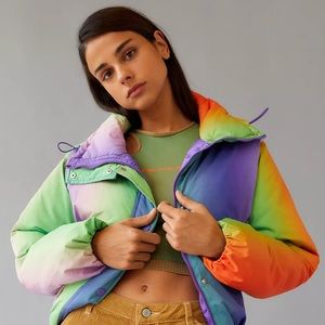 BDG Isla Lightweight Funnel Neck Puffer Jacket